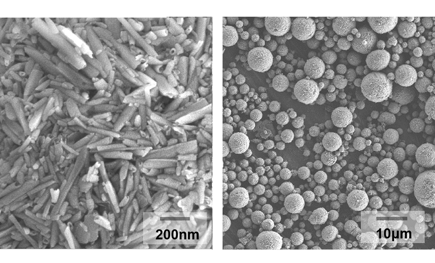 Scanning electron micrographs of Granular halloysite 